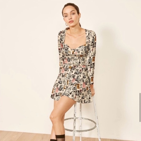 Reformation mini comic dress ✨Rare✨ - Picture 2 of 5